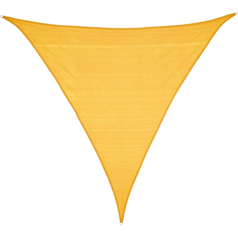 OBI Trojúhelníková sluneční plachta Sun City M, HDPE hořčic.žlutá 360x360x360cm