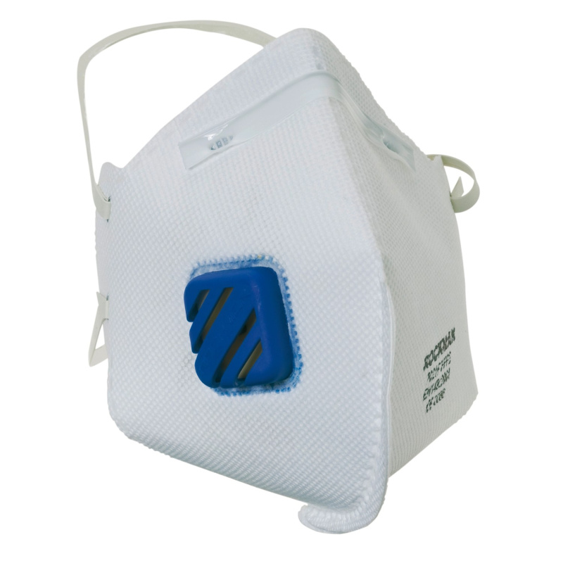 LUX Skládací dýchací maska s ventilem FFP2, 3 ks