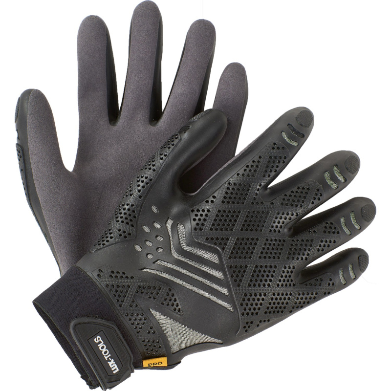 LUX Pracovní rukavice Tough, šedé, vel. 10