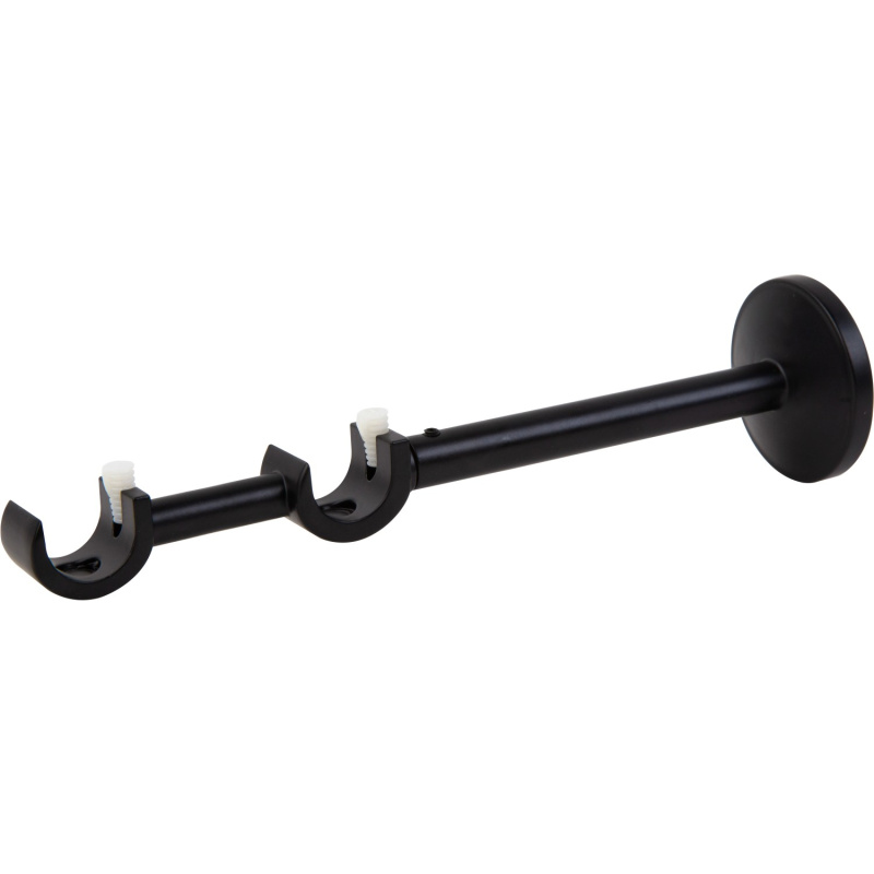 Nástěnný držák černý, 2 ks, 50 x 50 x 200 mm