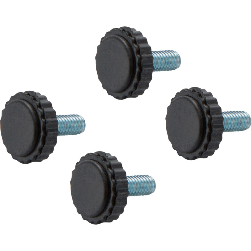 Krytky na nožičky pro balkonovou sestavu Kelvington 15 mm x průměr 20 mm, 6 ks