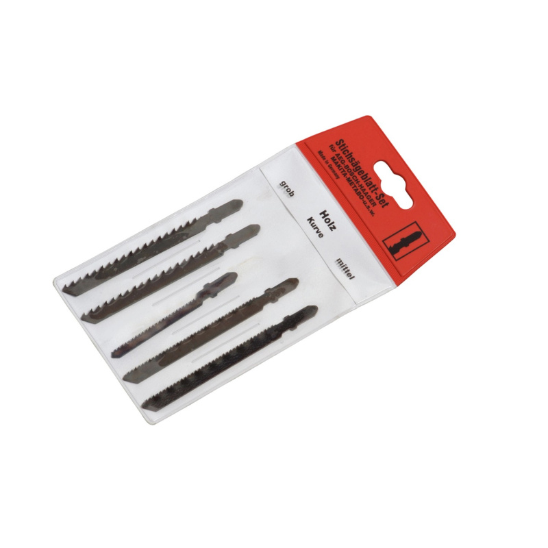 Sada listů přímočaré pily upínání T 5dílná