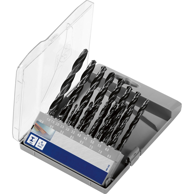 LUX Sada vrtáků do kovu Comfort, 19dílná