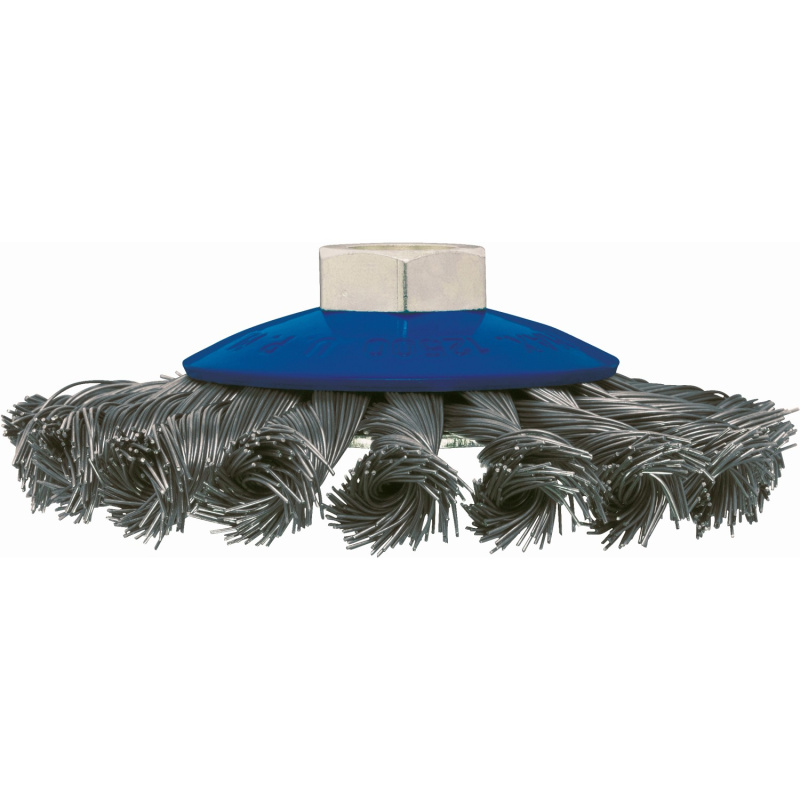 LUX Ocelový kotoučový kartáč copánkový průměr 100 mm