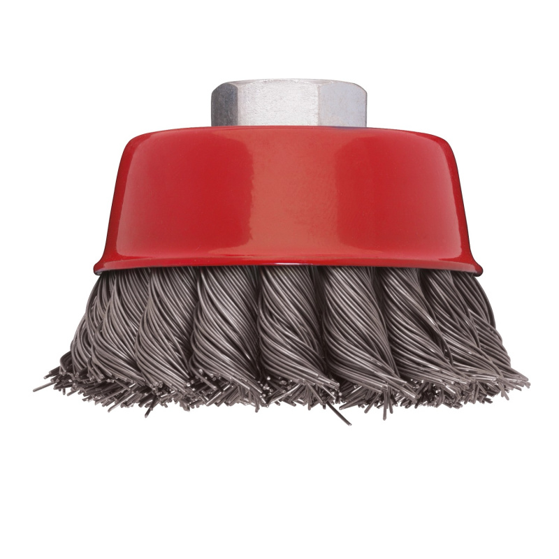 LUX Hrnkový copánkový kartáč 65 mm pro úhlovou brusku