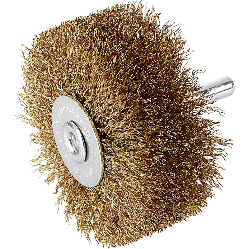 LUX Mosazný kartáč na strukturování dřeva průměr 80 mm