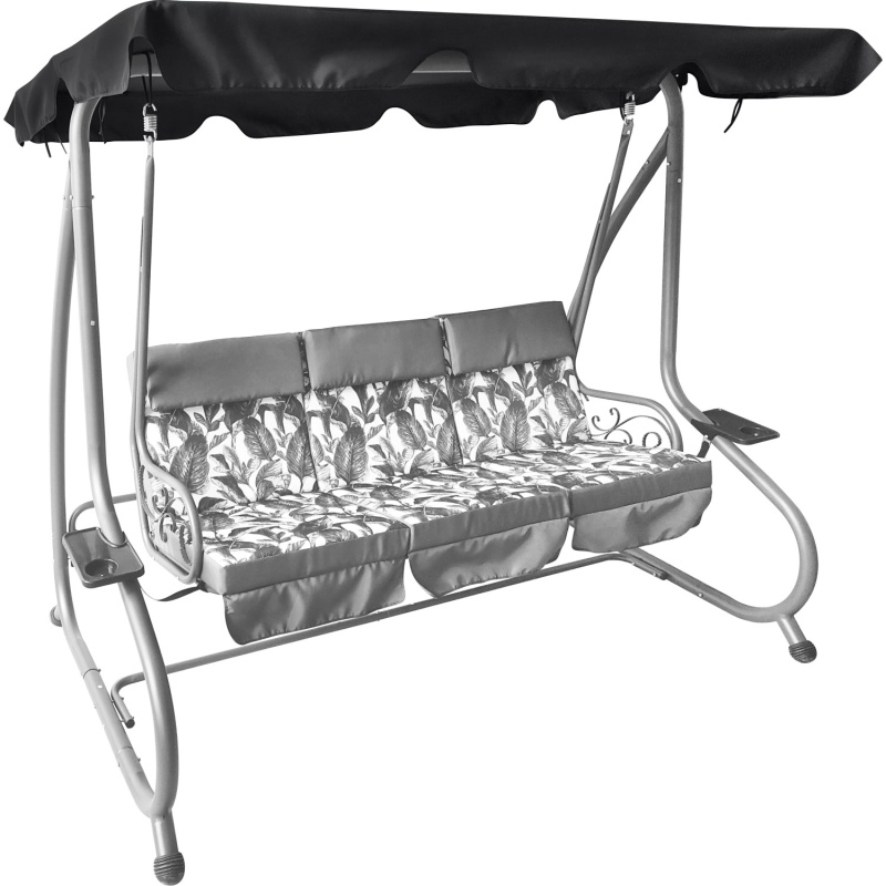 Střecha pro 3místnou hollywoodskou houpačku Talca, tmavě šedá, 145 x 227 cm