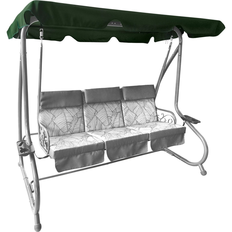 Střecha pro 3místnou hollywoodskou houpačku Talca, tmavě zelená, 145 x 227 cm