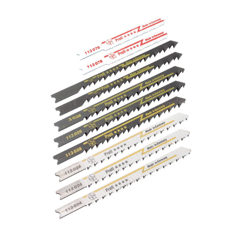 LUX Kazeta listů přímočaré pily upínání U, 10dílná