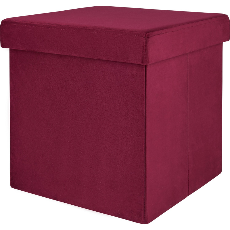 Skládací taburet Blush Bordeaux 38 cm x 38 cm x 38 cm burgundská červená