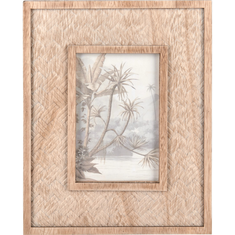 Obrazový rám Safari Lodge MDF vyplétaný design 10 cm x 15 cm