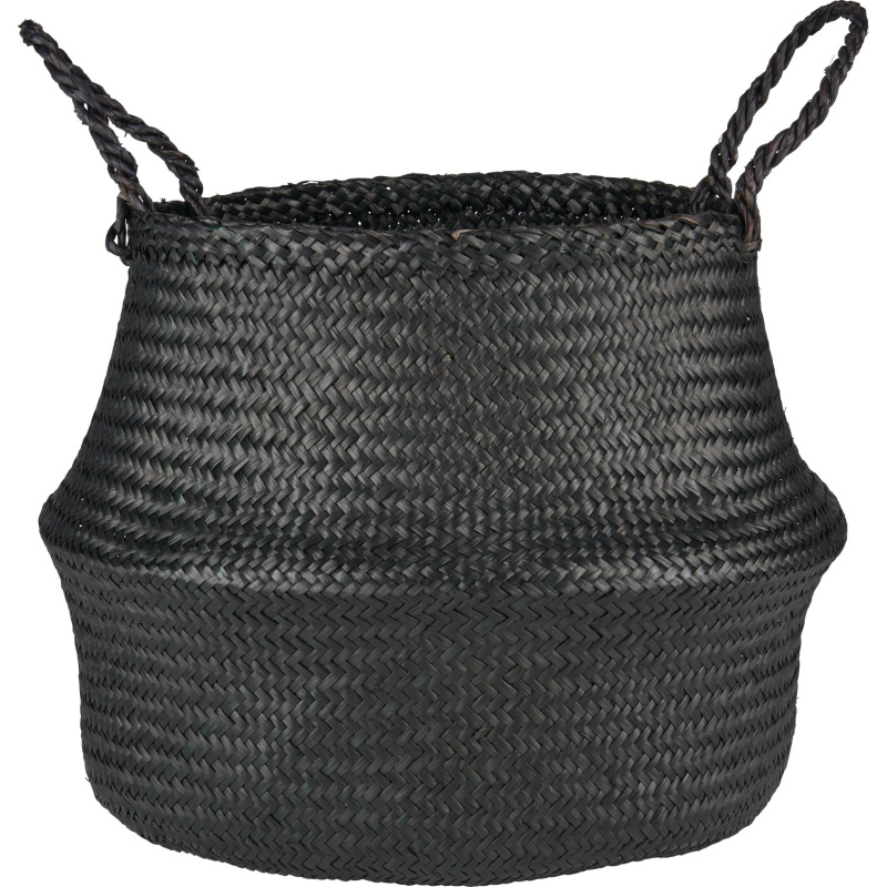 Úložný košík Minimalist Zen 35 cm x průměr 39 cm černý