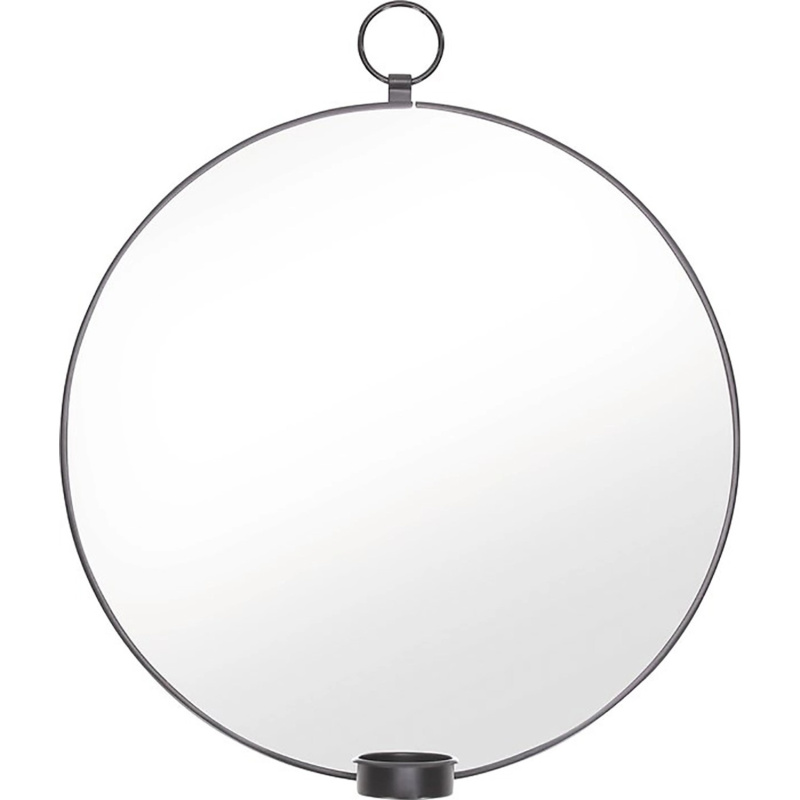 Svícen na čajové svíčky na stěnu Midnight Mystery, kov, 33 x 29 cm