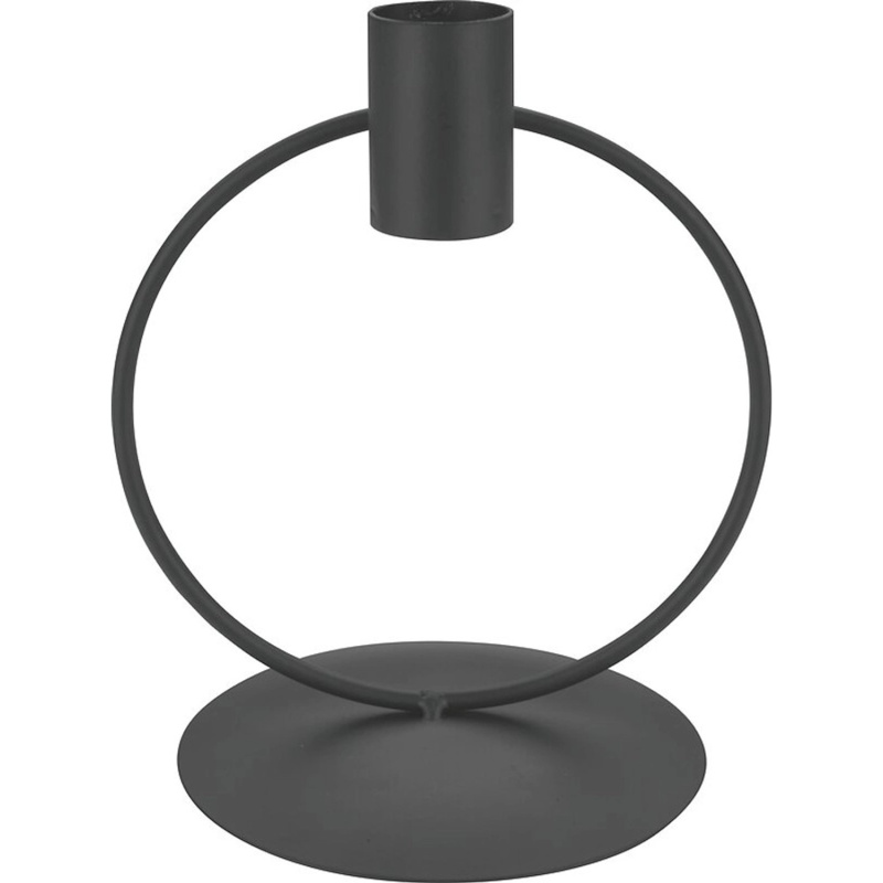 Svícen na svíčky Midnight Mystery kov, černý, 40 x 9 x 12 cm