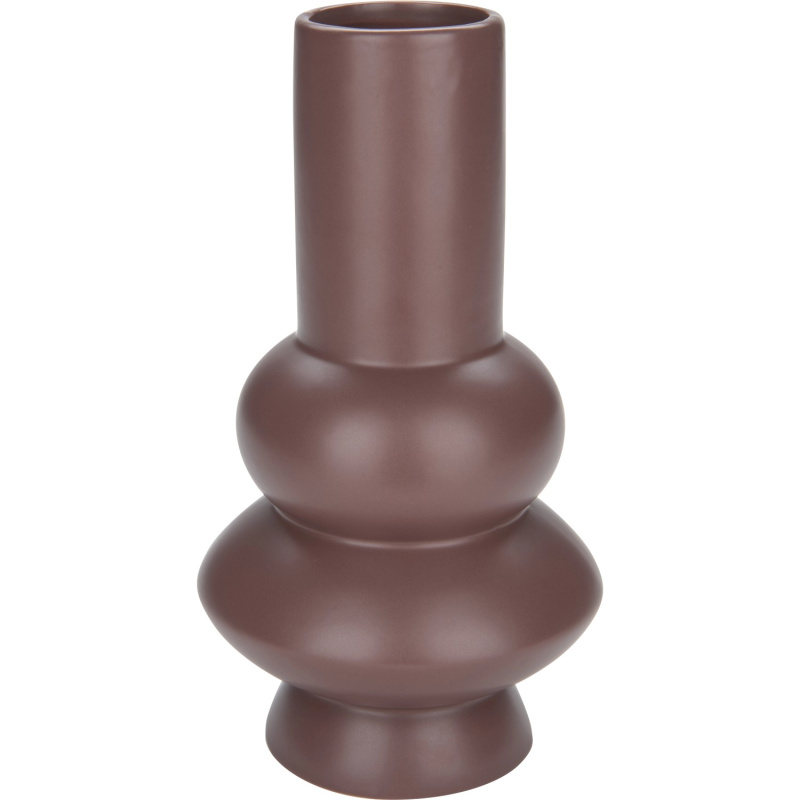 LUX Váza Midnight Mystery burgundská červená , pr. 14 x 25,5 cm