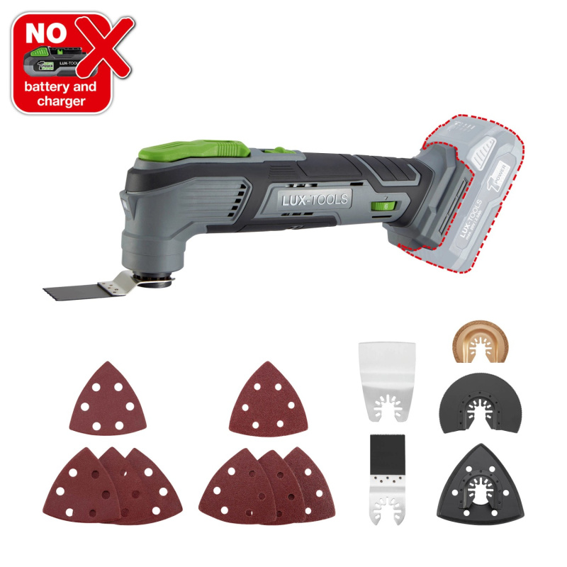 LUX Aku multifunkční nářadí PowerSystem A-MFW-20, 15-dílné