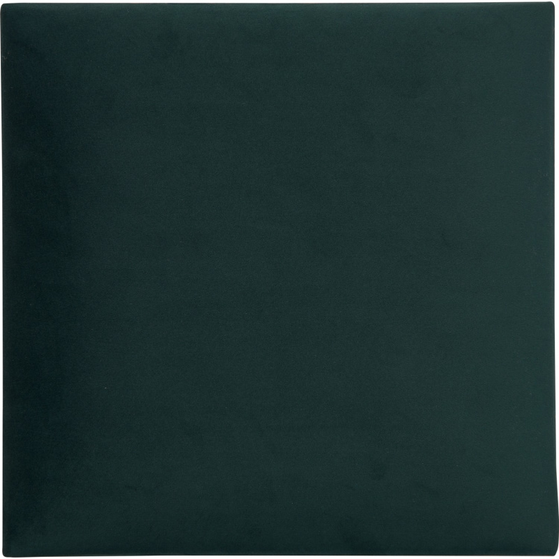 Nástěnný polstr čtverec 30 cm x 30 cm tmavě zelený sametový