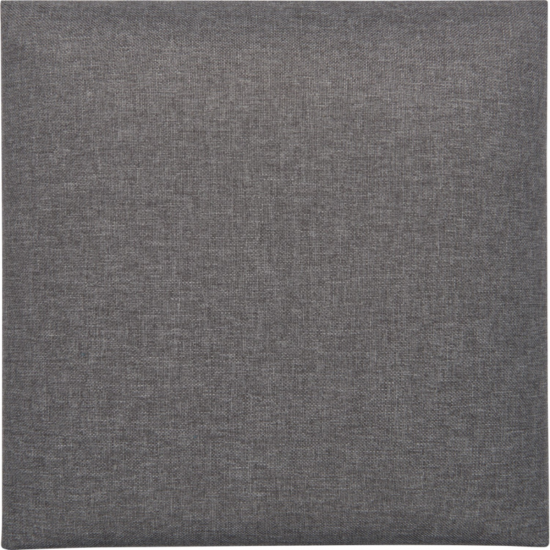Nástěnný polstr čtverec 30 cm x 30 cm tmavě šedý strukturovaný