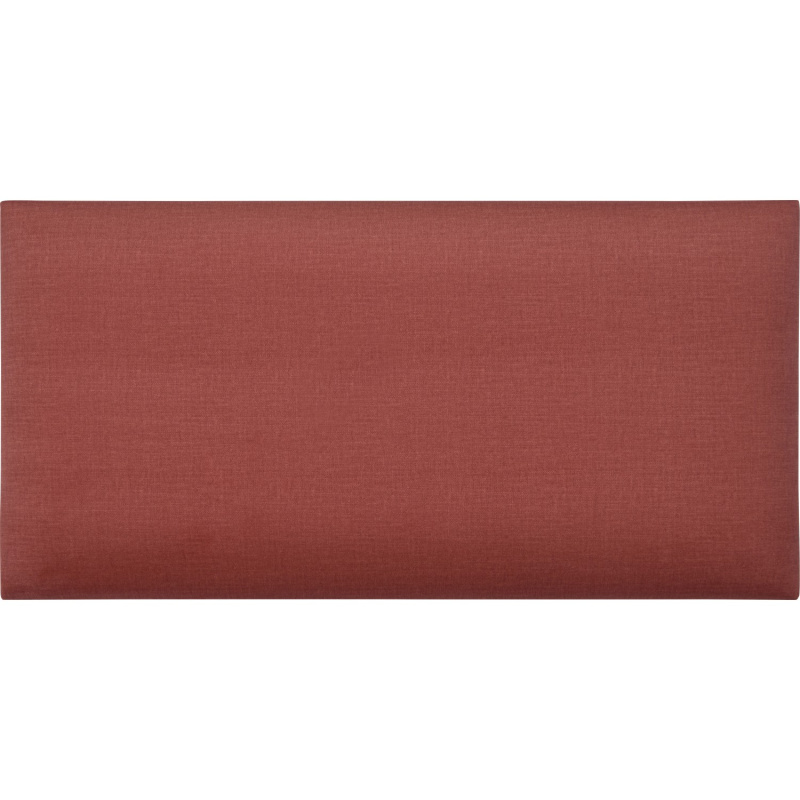 Nástěnný polstr obdélník 60 cm x 30 cm barva terakoty sametový