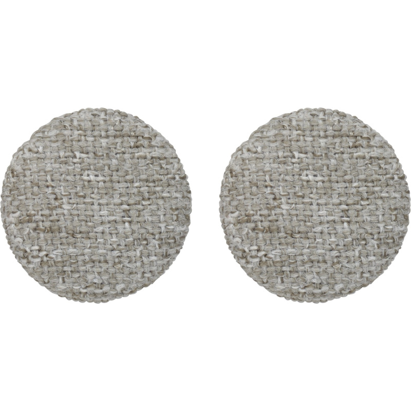 Magnetické knoflíky světle šedé strukturované pro nástěnné polstry