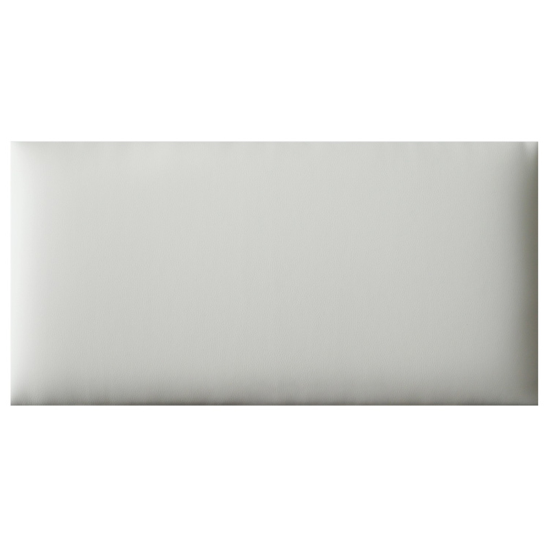 Textilní nástěnný panel ve vzhledu kůže Madryt 920, bílá, 60 x 30 cm