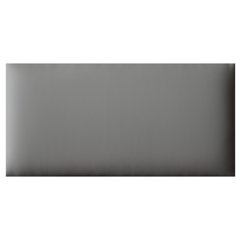 Textilní nástěnný panel ve vzhledu kůže Madryt 990, šedá, 60 x 30 cm