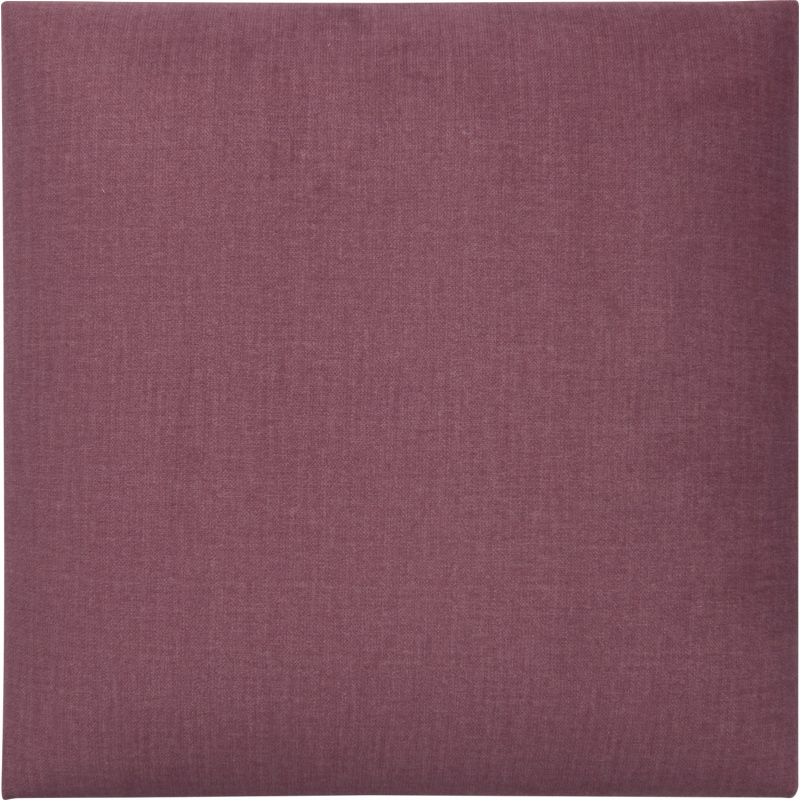 Nástěnný polstr čtverec 30 cm x 30 cm barva bobulí sametový