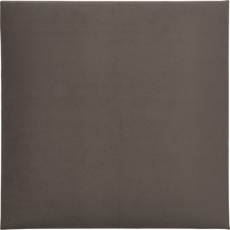 Nástěnný polstr čtverec 30 cm x 30 cm tmavě šedý sametový