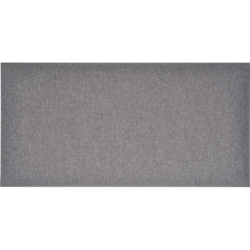 Nástěnný polstr obdélník 60 cm x 30 cm tmavě šedý strukturovaný