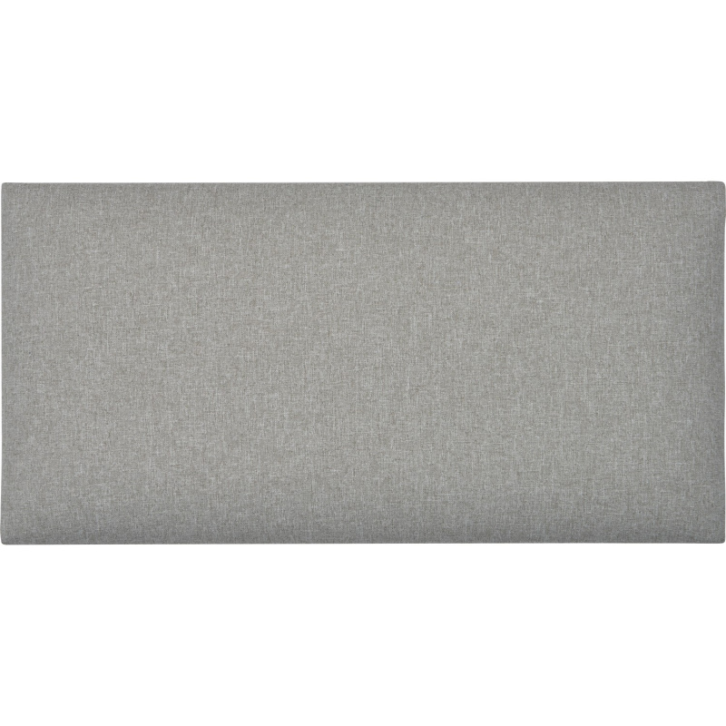 Nástěnný polstr obdélník 60 cm x 30 cm světle šedý strukturovaný