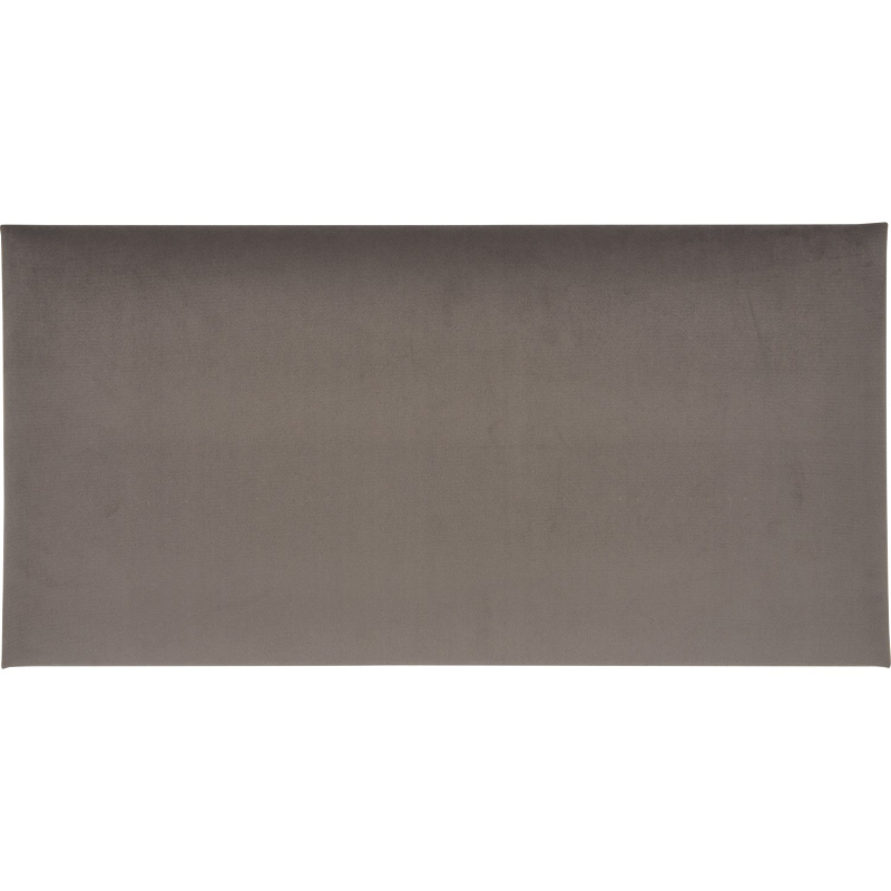 Nástěnný polstr obdélník 60 cm x 30 cm tmavě šedý sametový