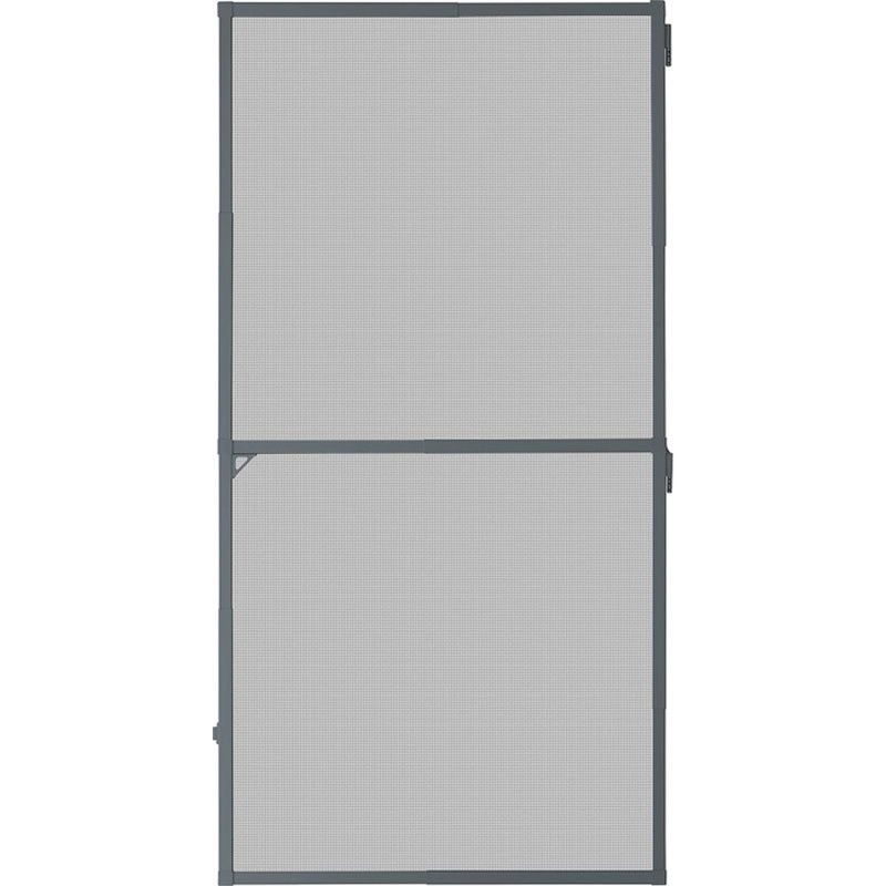 Dveřní rám hliníkový teleskopický vč. sítě, antracit, 210 x 100 cm