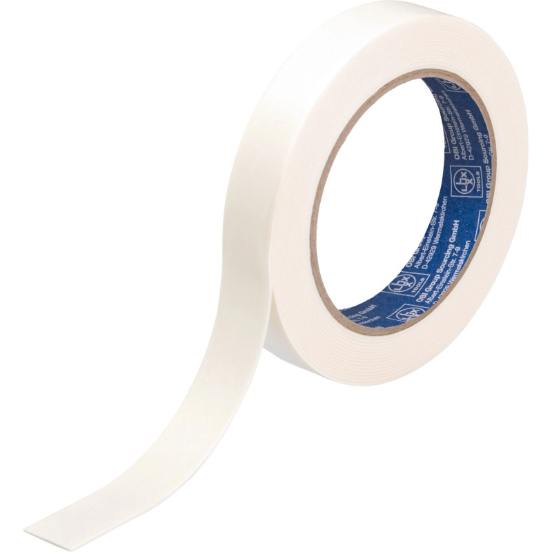 LUX-TOOLS Páska na zrcadla/montážní páska STRONG bílá 19 mm x 5 m
