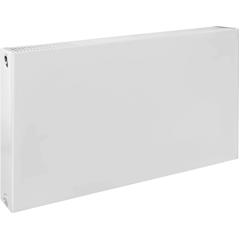 Deskový radiátor hladký se středovým připojením, bílá, 100 x 60 cm