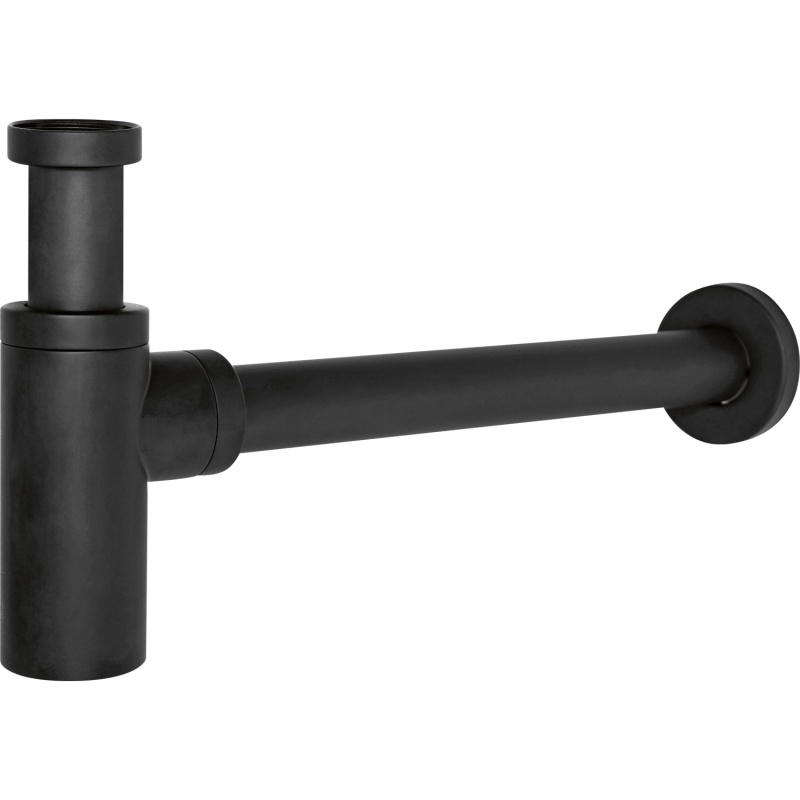 Sanpre Designový lahvový umyvadlový sifon 1 1/4", matná černá