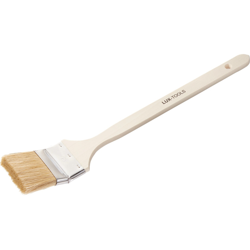 LUX-TOOLS Zárohový štětec na vodou ředitelné barvy, dřevěná rukojeť, 75 mm