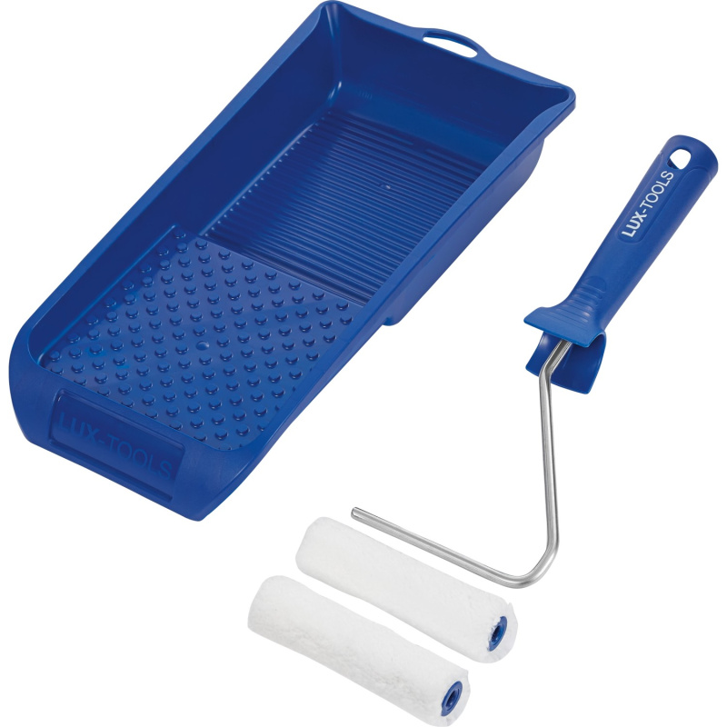 LUX Lazurovací sada na různé povrchy - 2 x váleček 10 cm, vanička 15 x 32 cm