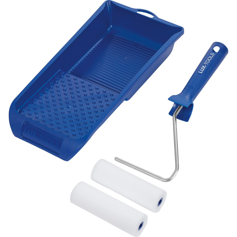 LUX Lazurovací sada na hladké povrchy - 2 x váleček 11 cm, vanička 15 x 32 cm