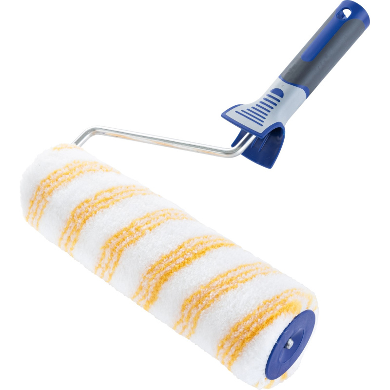 LUX-TOOLS PRO Váleček se zlatým vláknem, 3K rukojeť ocel, hladké plochy, 25 cm