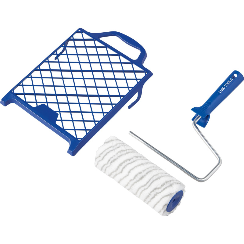 LUX-TOOLS Malířská sada na vodou ředitelné barvy hladké povrchy, 18 cm, 3dílná