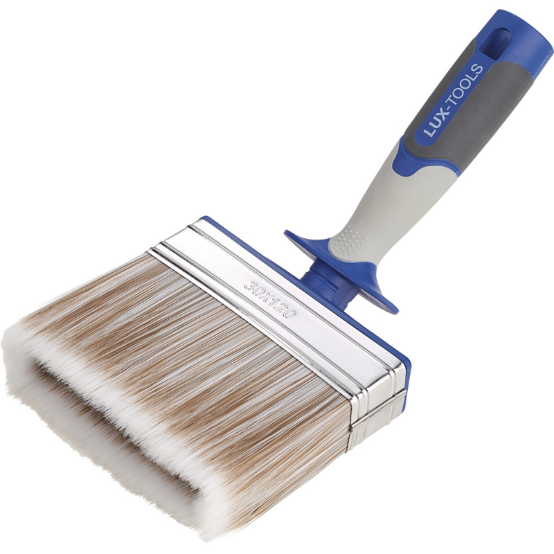 LUX-TOOLS Zahnutá pološtětka lazurovací 3K s rezervoárem, 120 x 30 mm