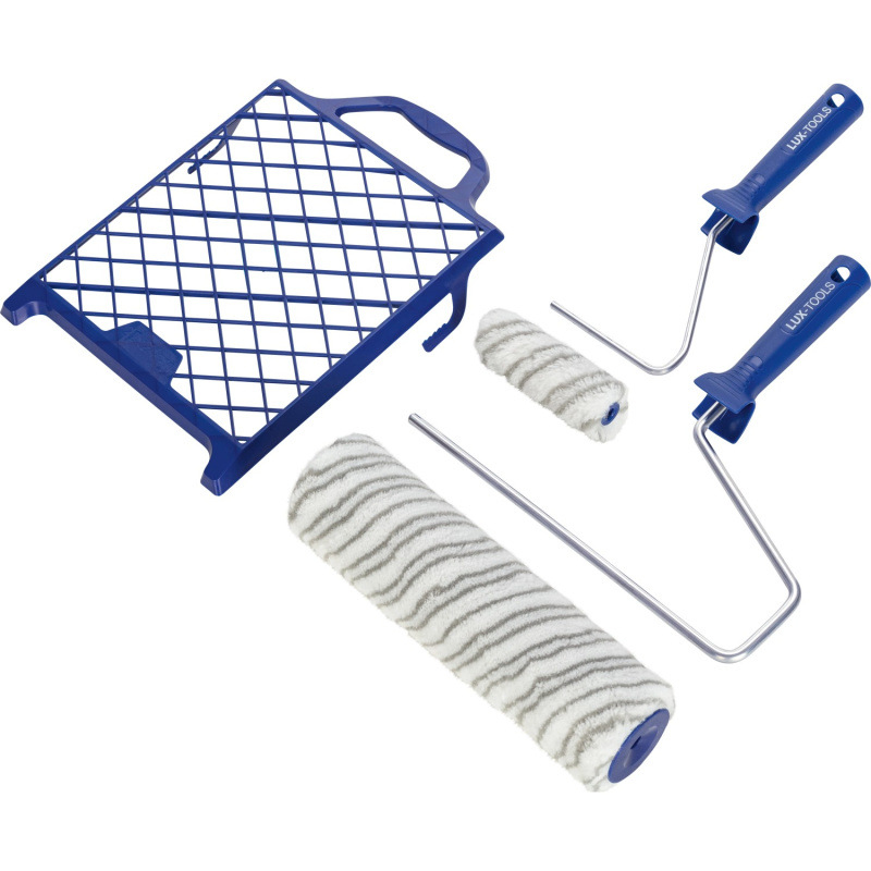 LUX-TOOLS Malířská sada na vodou ředit.barvy hladké povrchy, 10/25 cm, 5dílná