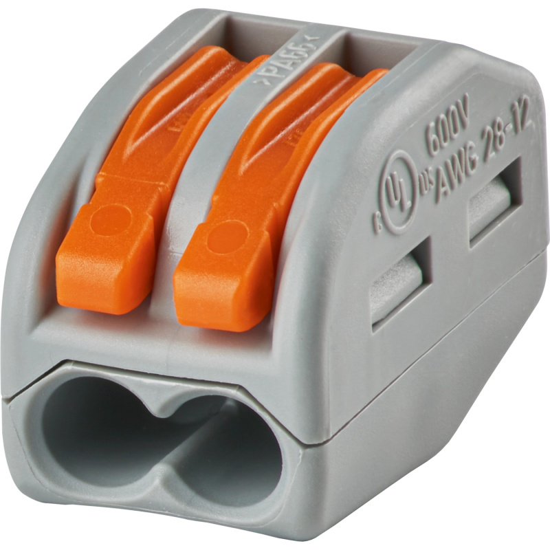 Wago Páčková spojovací svorka 222, 2 vodiče, max. 4 mm2, 50 ks