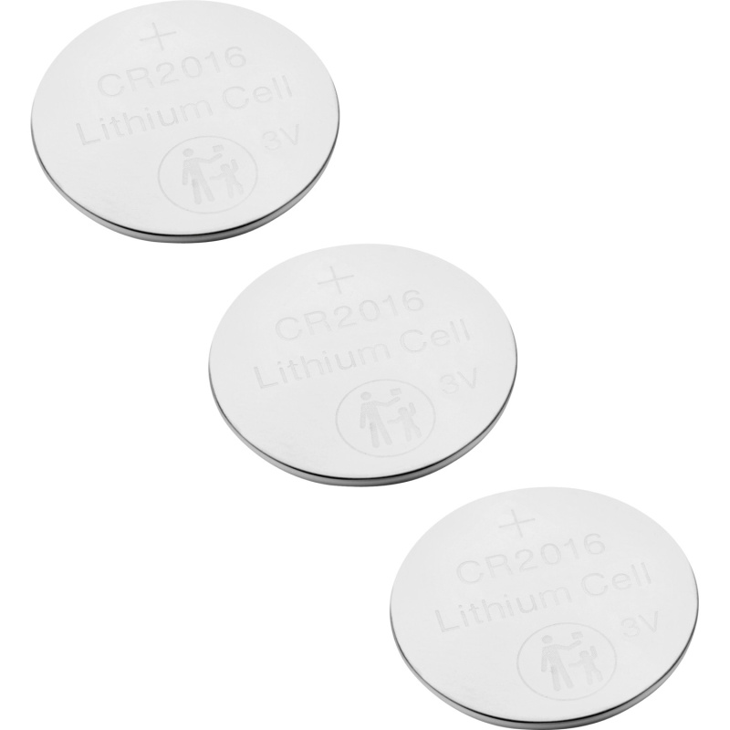 Lithiová knoflíková baterie CR2016, 3 ks
