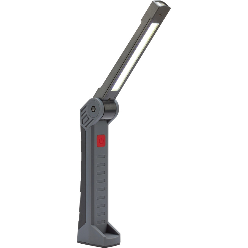 Nabíjecí pracovní LED svítilna, skládací, 300 lm, černá/šedá