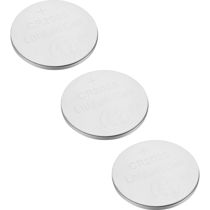 Lithiová knoflíková baterie CR2025, 3 ks