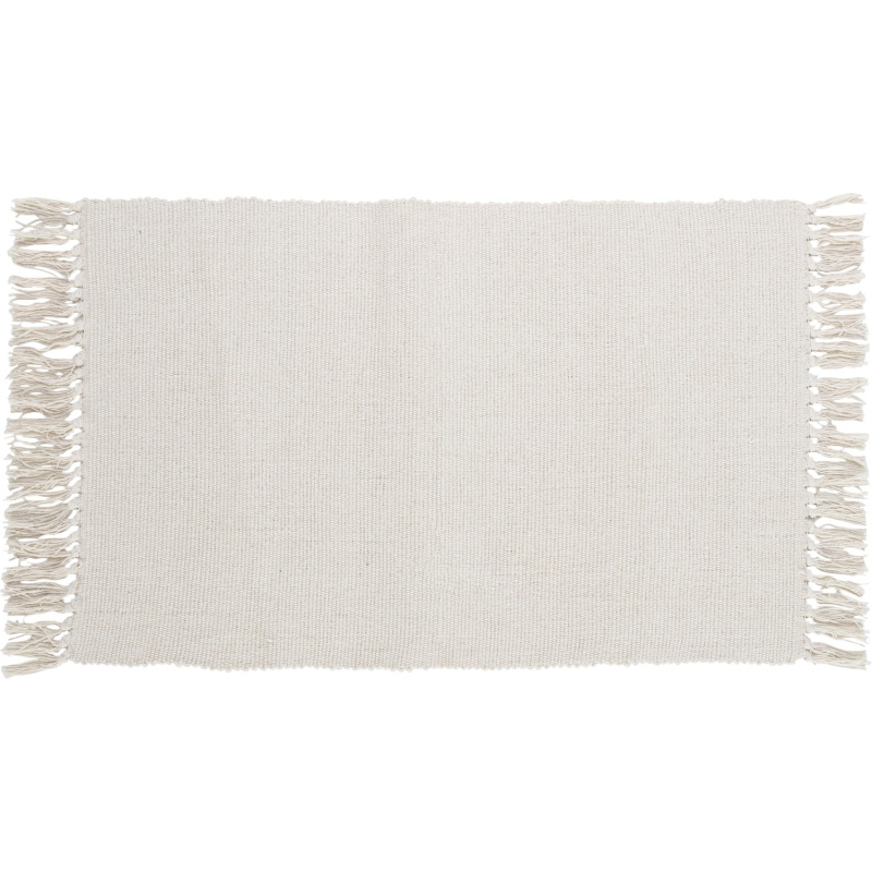 OBI Bavlněný koberec Uni bílý 50 x 80 cm