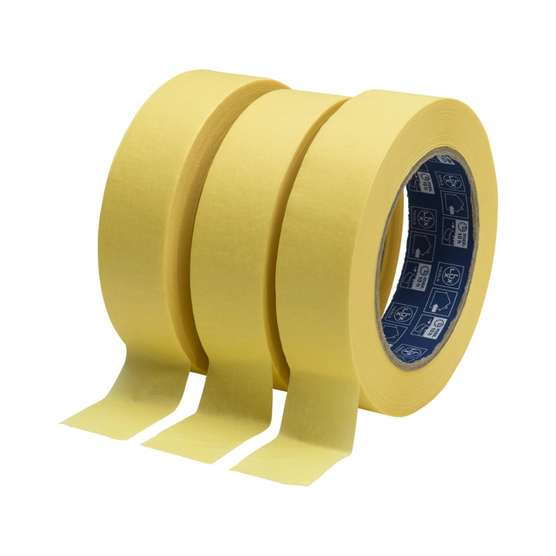 LUX Sada krepových lepicích pásek 3 ks, 3 cm x 50 m