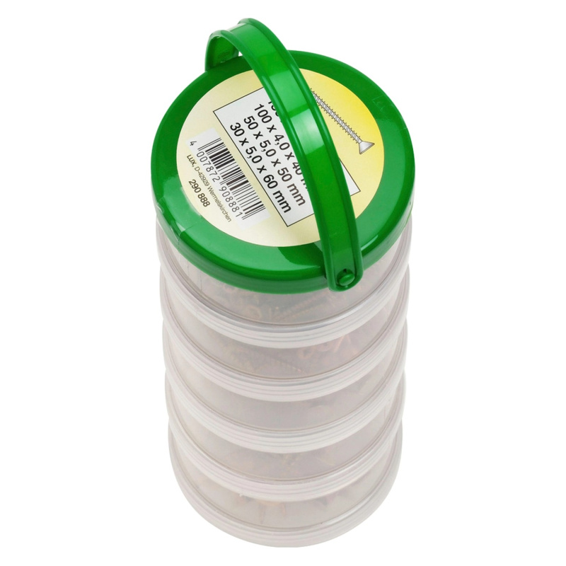 LUX-TOOLS Sada vrutů PZ žlutě pozinkované, 480dílná