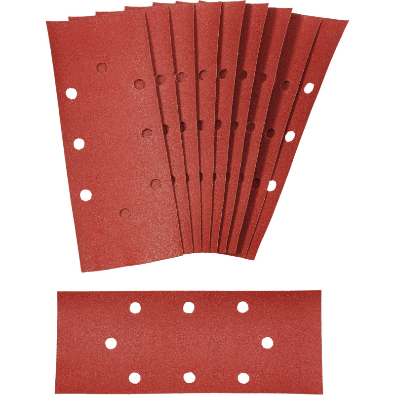 LUX Brusný papír Classic K80 uprostřed děrovaný, 10 ks, 93 x 230 mm